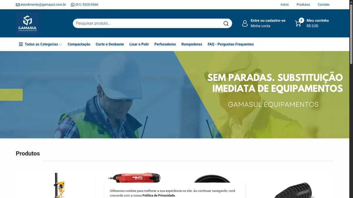 Gamasul, pré-visualização do projeto