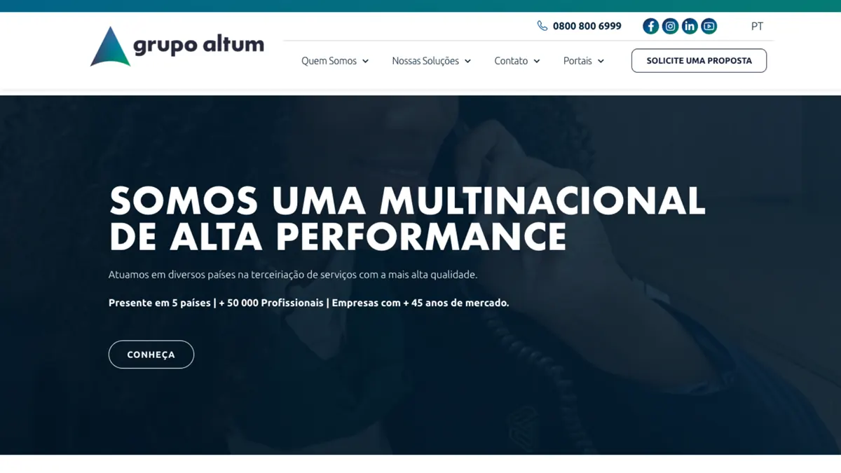 Grupo Altum, pré-visualização do projeto