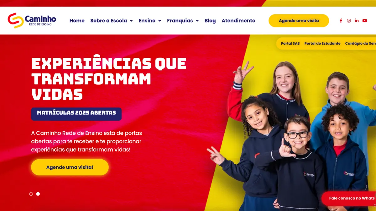Rede Caminho, pré-visualização do projeto