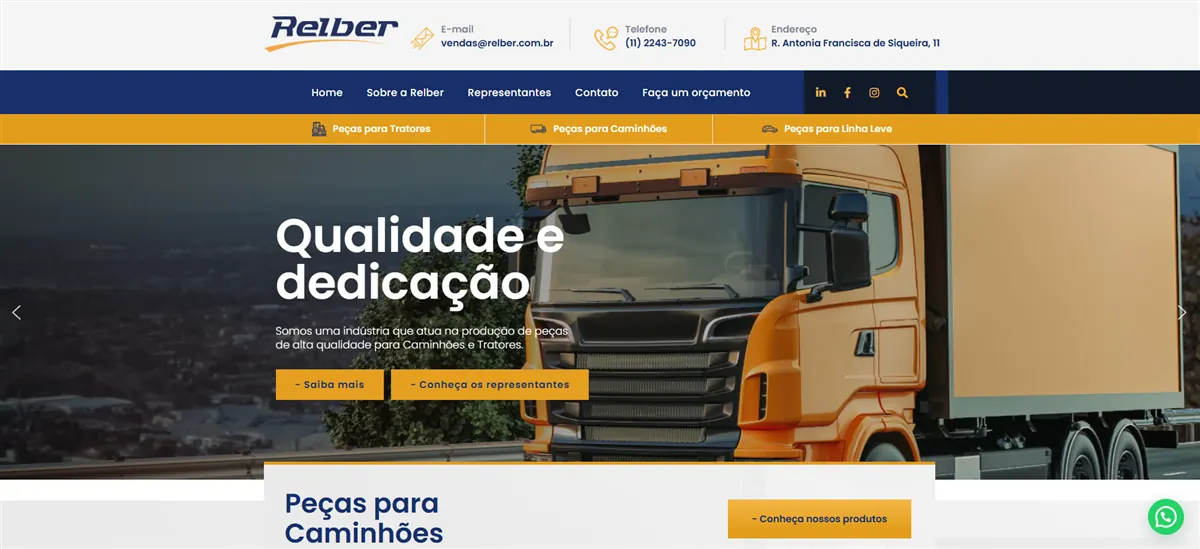 Relber, pré-visualização do projeto